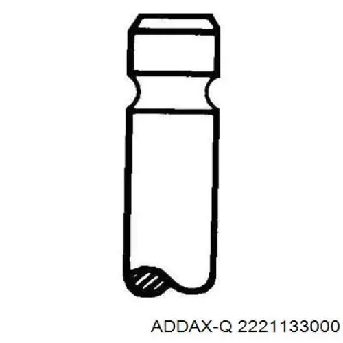 2221133000 Addax-q клапан впускной