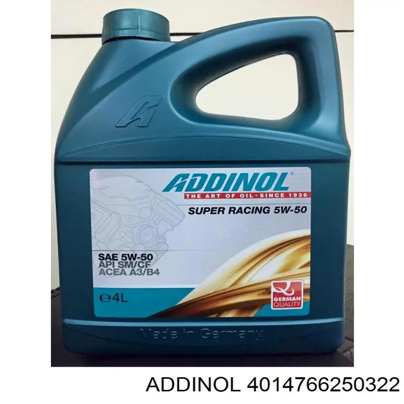 Моторное масло Addinol Super Racing 5W-50 Синтетическое 4л (4014766250322)