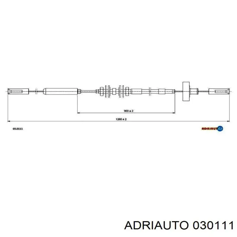 Трос сцепления 030111 Adriauto