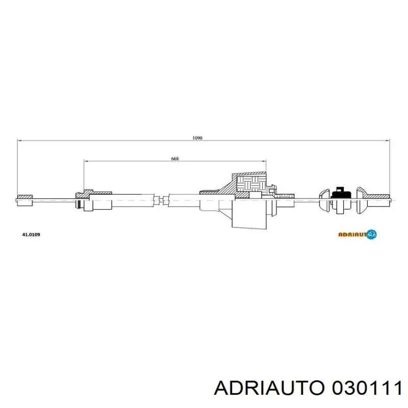 Трос сцепления Adriauto 030111 цена, от 11.77 USD