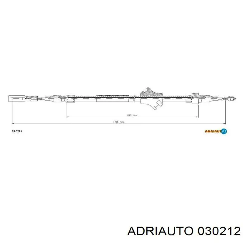 Задний трос ручника Adriauto 030212 цена, от 6.86 USD