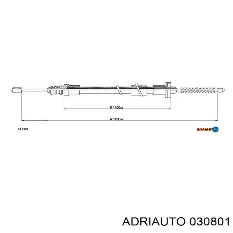 Купить 030801 Adriauto Трос капота