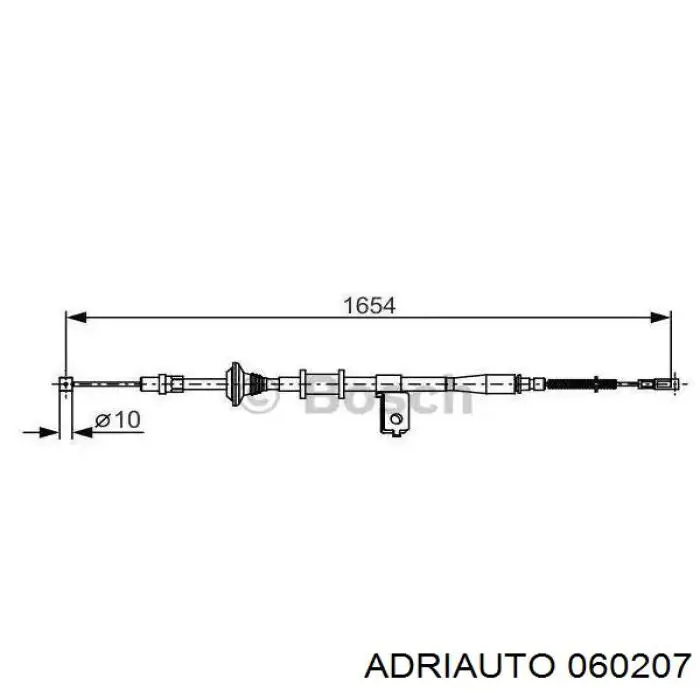 Трос ручника 060207 Adriauto