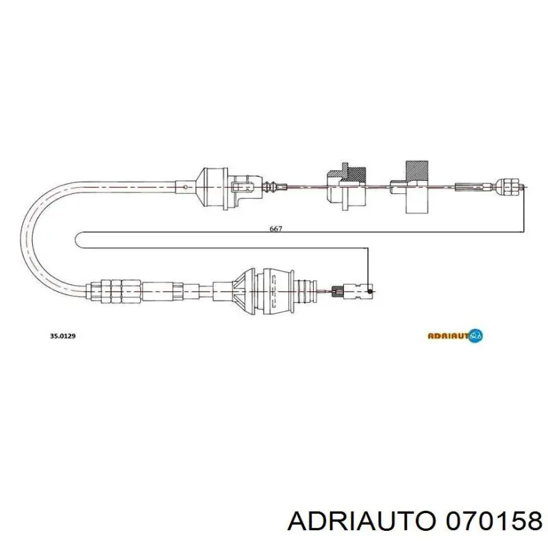 Трос сцепления Adriauto 070158 цена, от 18.37 USD