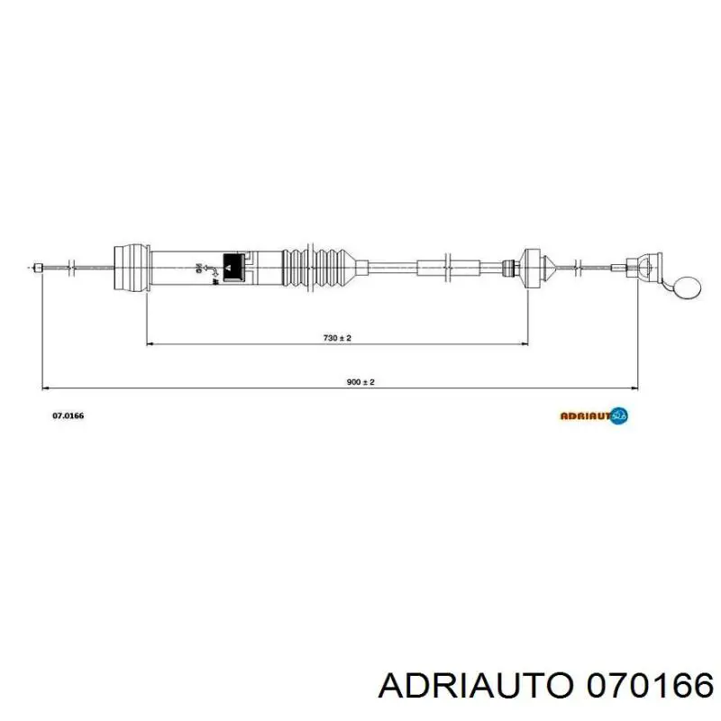 Трос сцепления 070166 Adriauto