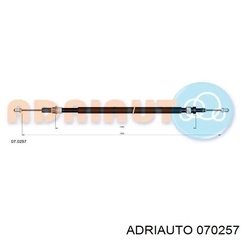 Трос ручника 070257 Adriauto