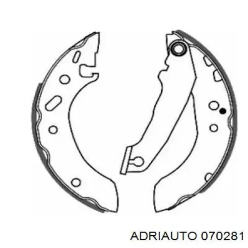 07.0281 Adriauto трос ручного тормоза задний левый
