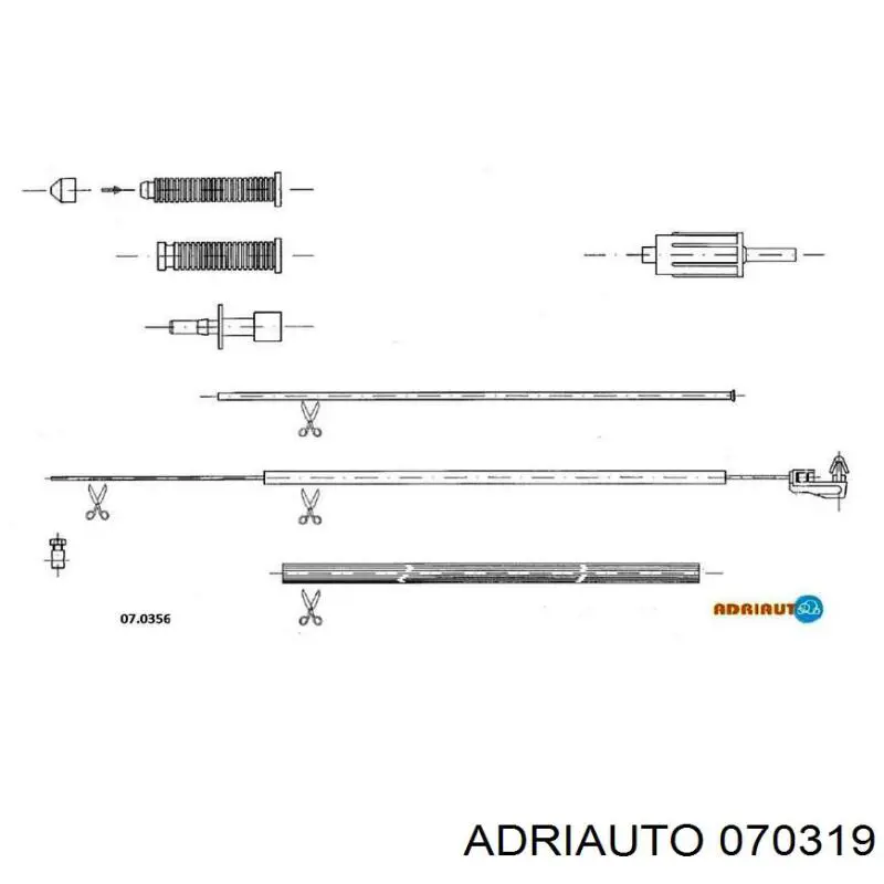 07.0319 Adriauto трос/тяга газа (акселератора)