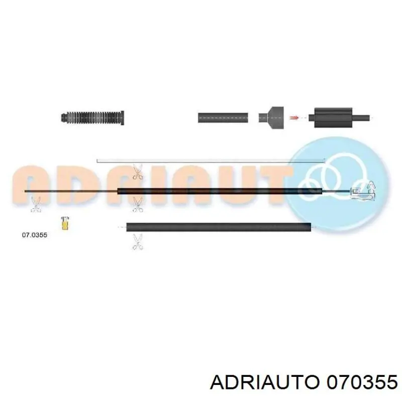 07.0355 Adriauto трос/тяга газа (акселератора)