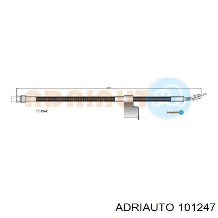 Шланг тормозной передний левый 101247 Adriauto