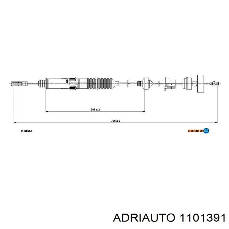 Трос сцепления Adriauto 1101391 цена, от 21.56 USD