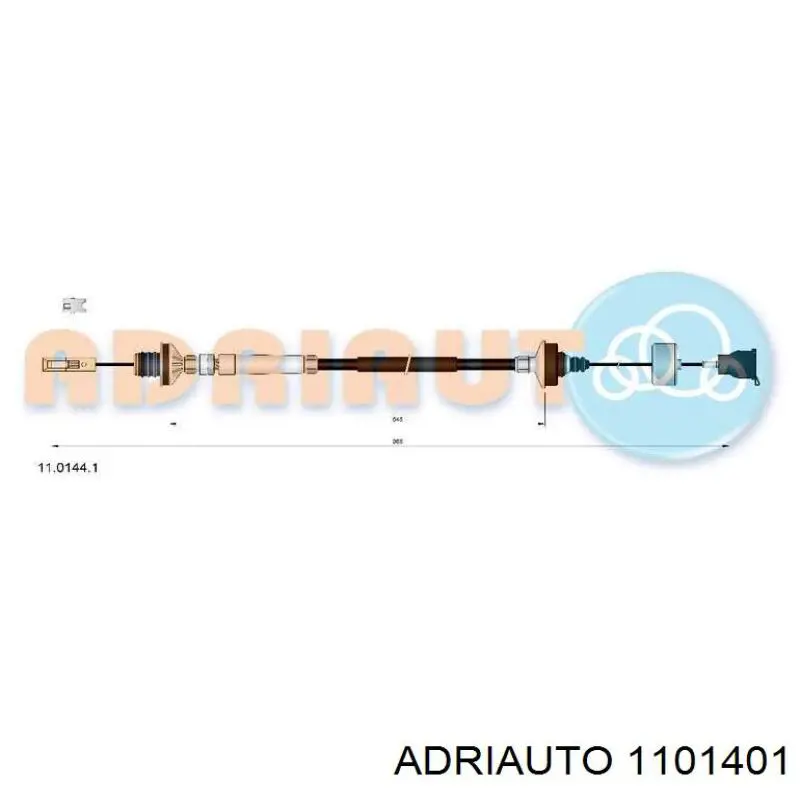 Cable de embrague 1101401 Adriauto