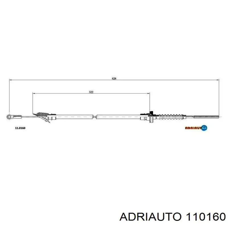 110160 Adriauto cabo de embraiagem