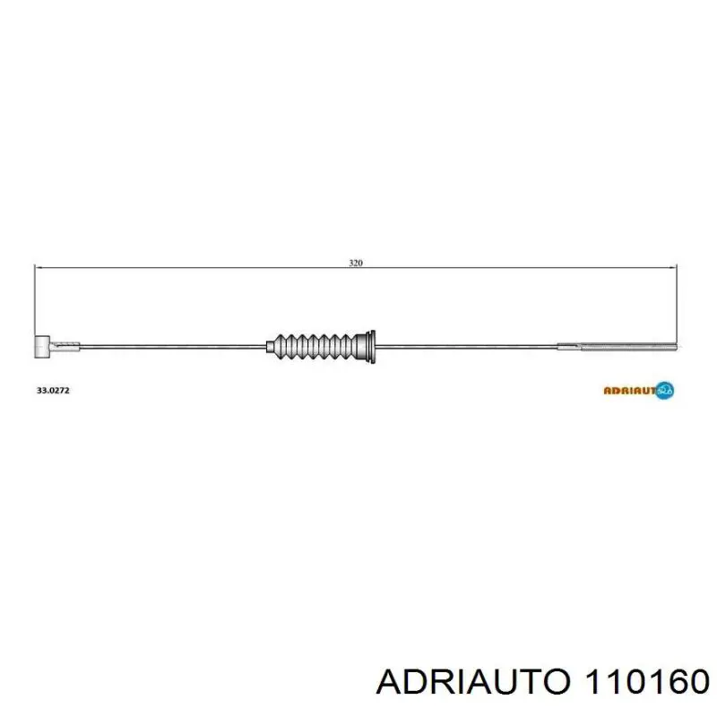 Трос сцепления Adriauto 110160 цена, от 5.07 USD