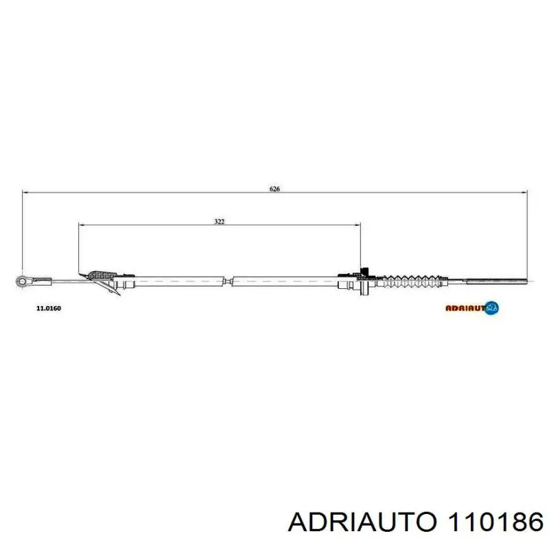 Трос сцепления Adriauto 110186 цена, от 15.75 USD