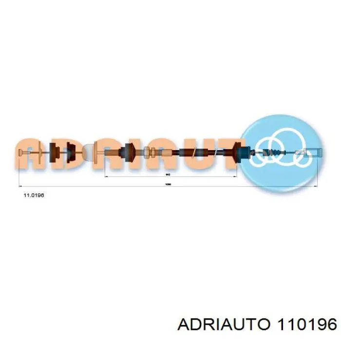 Купить 110196 Adriauto Трос сцепления
