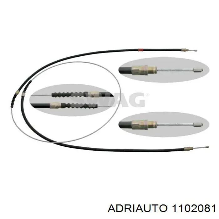 Задний трос ручника Adriauto 1102081 цена, от 9.26 USD