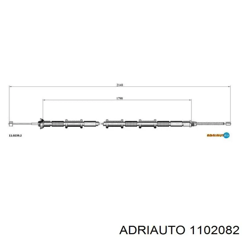 Купить 1102082 Adriauto Задний правый трос ручника