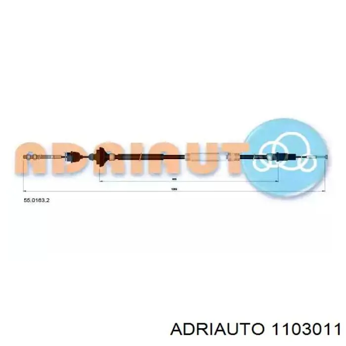 1103011 Adriauto cabo/pedal de gás (de acelerador)