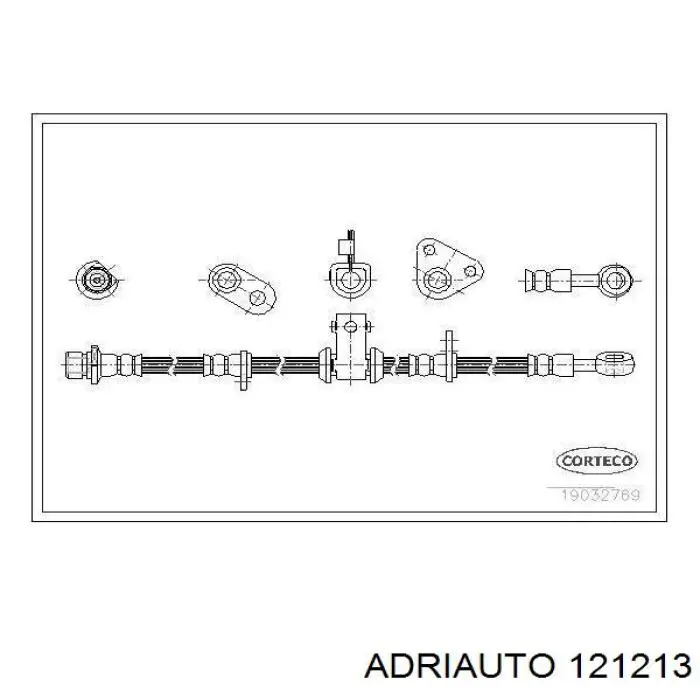 Тормозной шланг задний Adriauto 121213 цена, от 6.63 USD