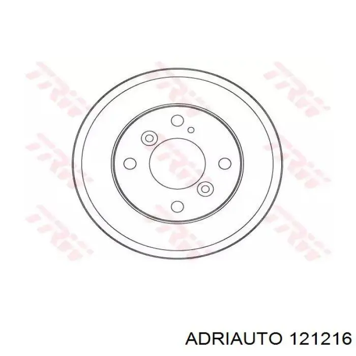 Шланг тормозной передний правый 121216 Adriauto