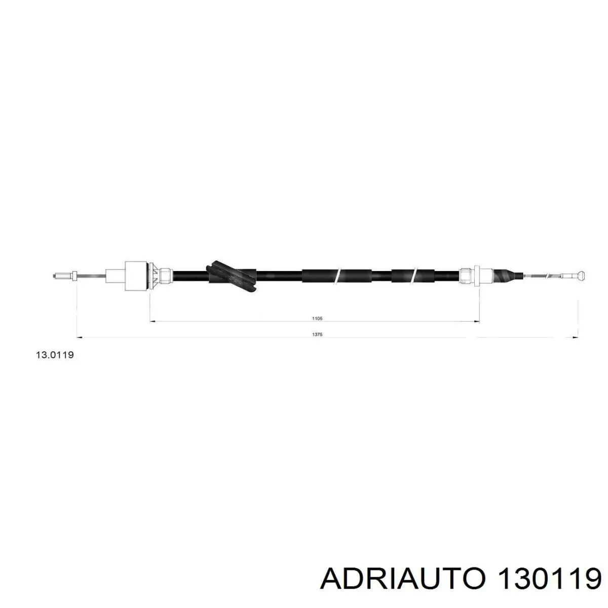 Cable de embrague 130119 Adriauto