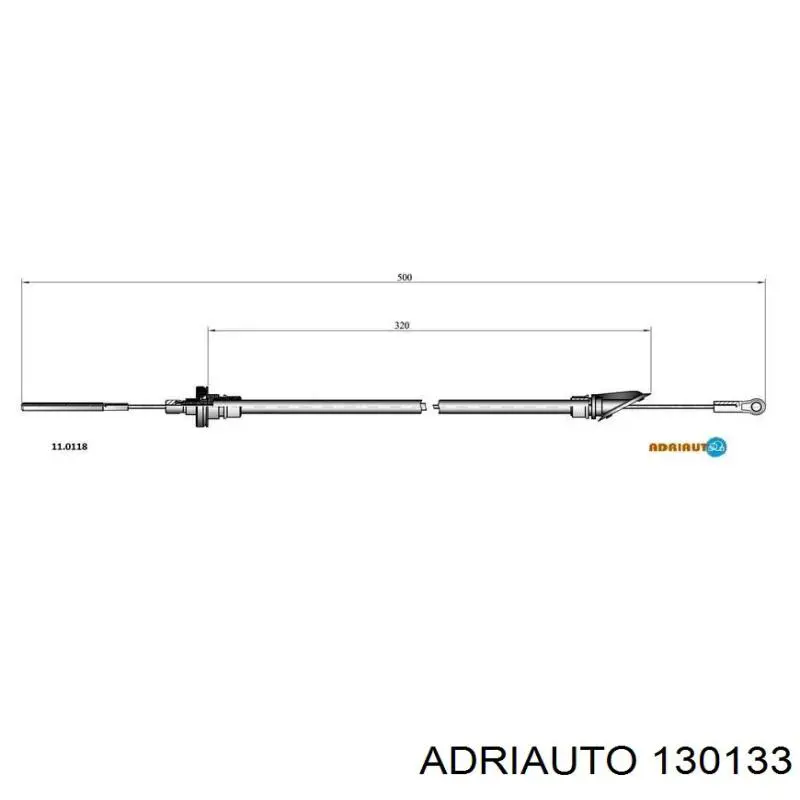 Трос сцепления AD130133 Adriauto