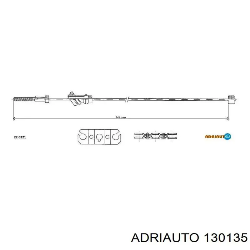 Трос сцепления Adriauto 130135 цена, от 6.24 USD