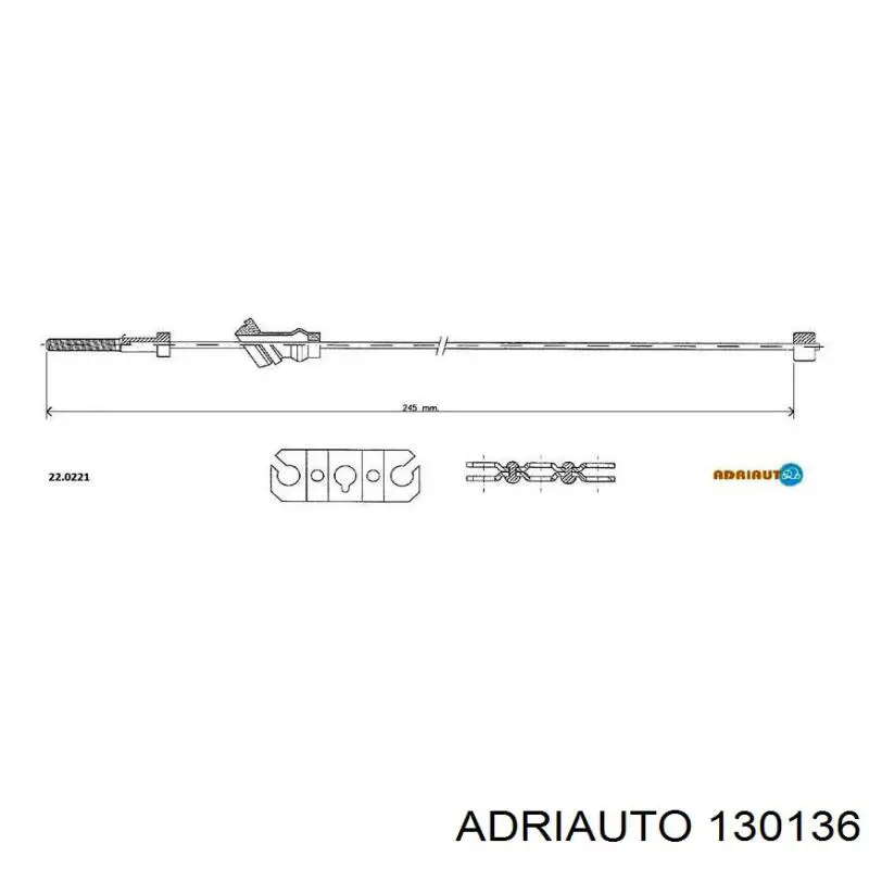 Трос сцепления Adriauto 130136 цена, от 6.36 USD