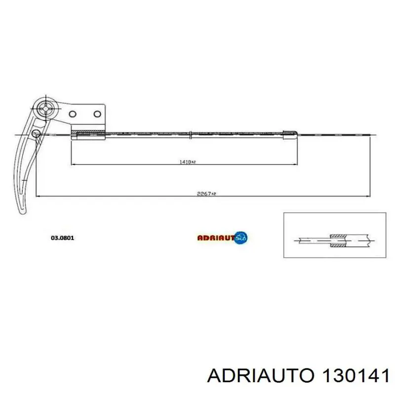 Трос сцепления Adriauto 130141 цена, от 5.08 USD