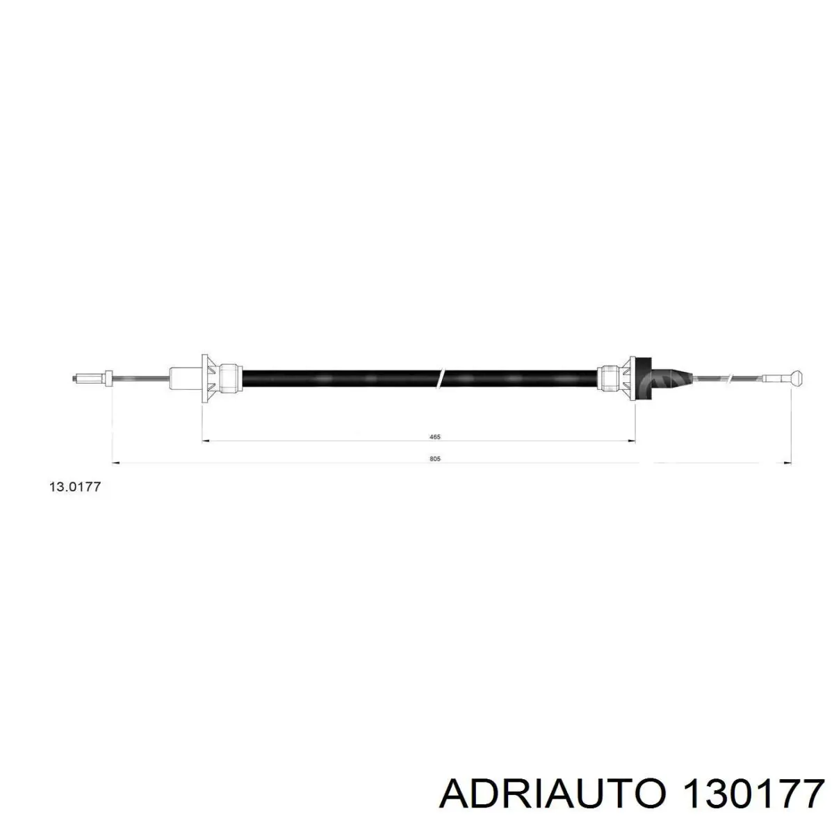 130177 Adriauto Cabo de embraiagem