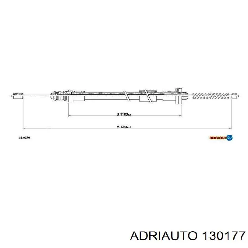 Cable de embrague 130177 Adriauto