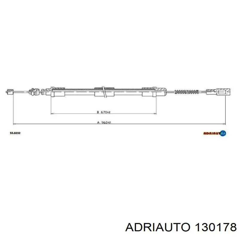 130178 Adriauto cabo de embraiagem