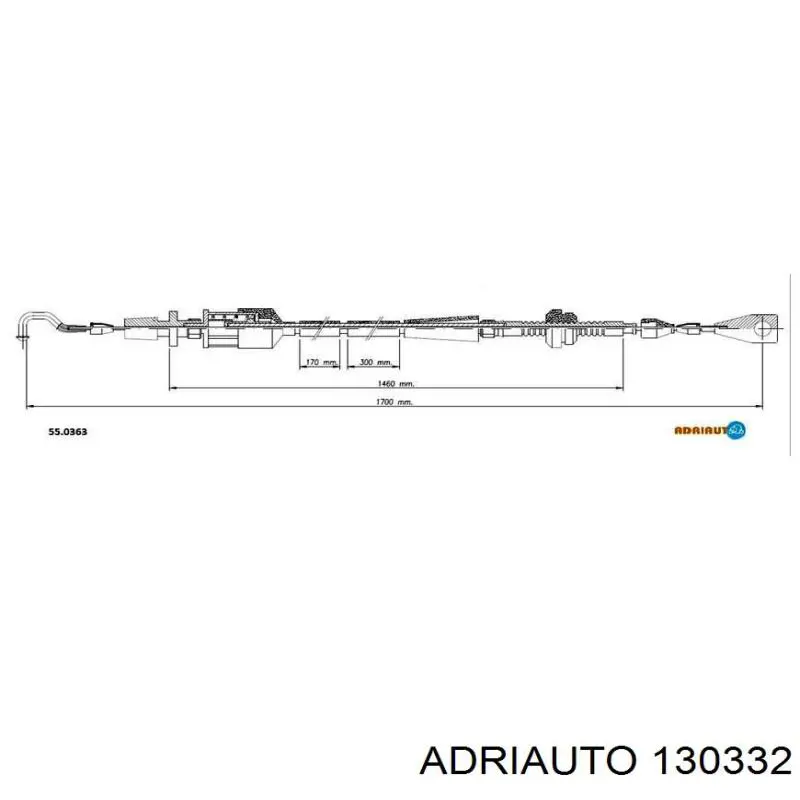Трос газа 130332 Adriauto