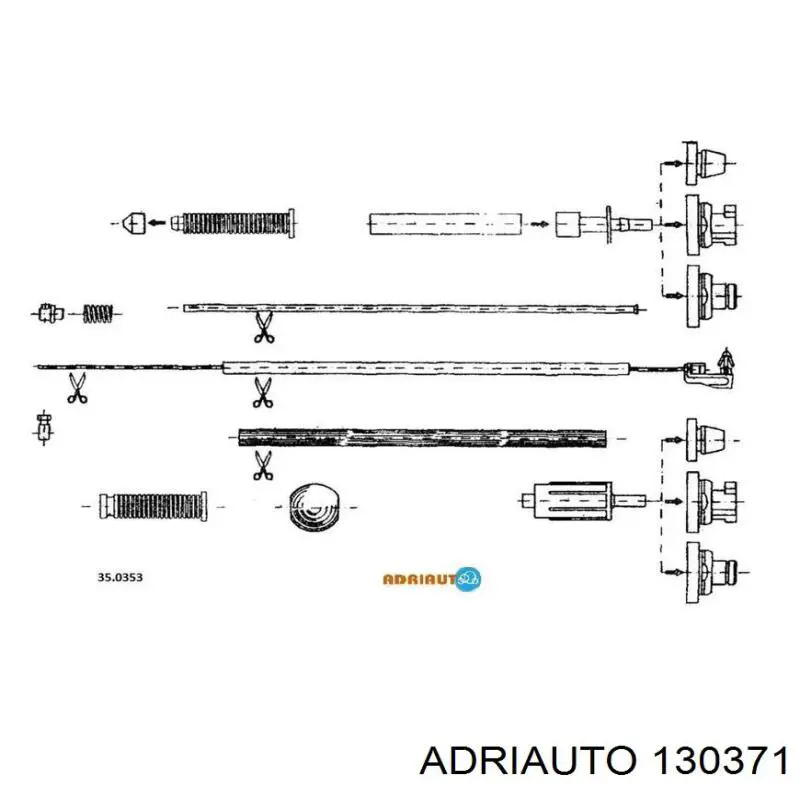 Тяга газа Adriauto 130371 цена, от 8.27 USD