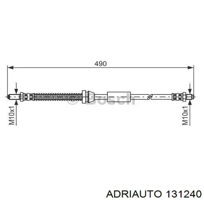 Задний тормозной шланг 131240 Adriauto