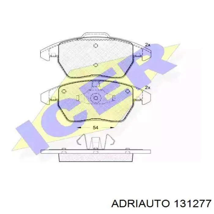 131277 Adriauto шланг тормозной задний