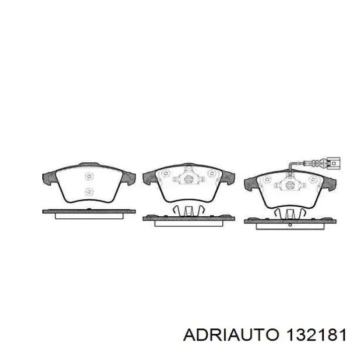132181 Adriauto трос ручного тормоза передний