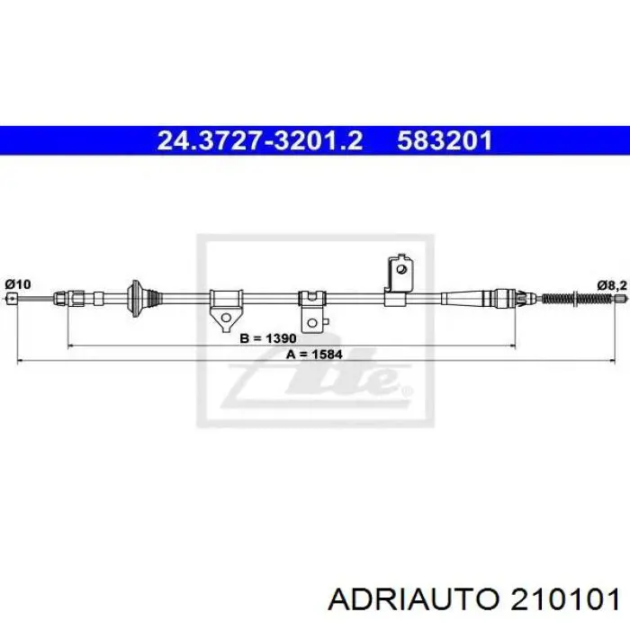 Трос сцепления Adriauto 210101 цена, от 10.19 USD