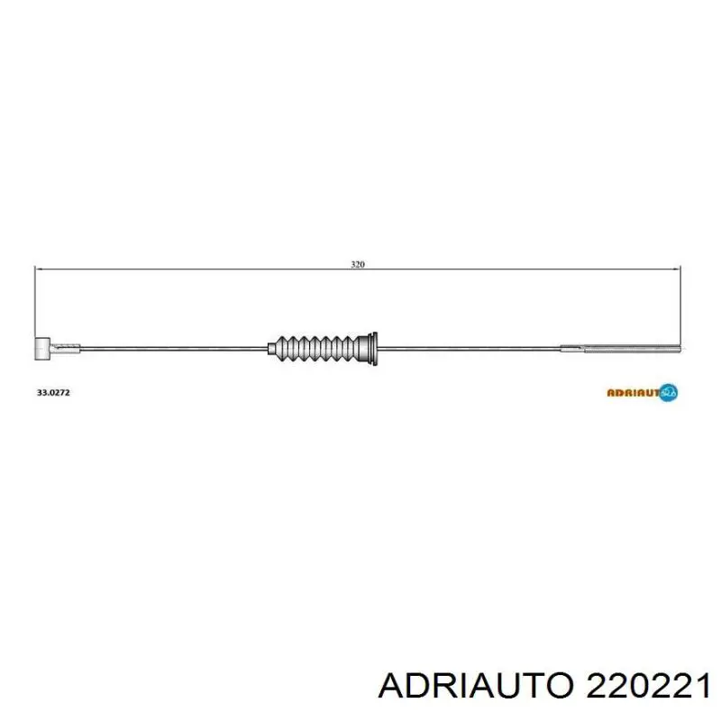 Купить 220221 Adriauto Передний трос ручника