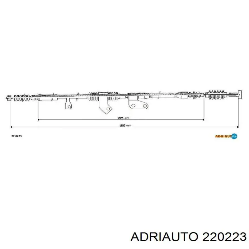 220223 Adriauto Трос ручного тормоза