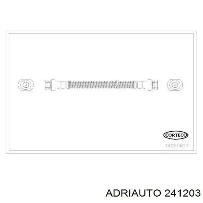 Шланг тормозной передний 241203 Adriauto