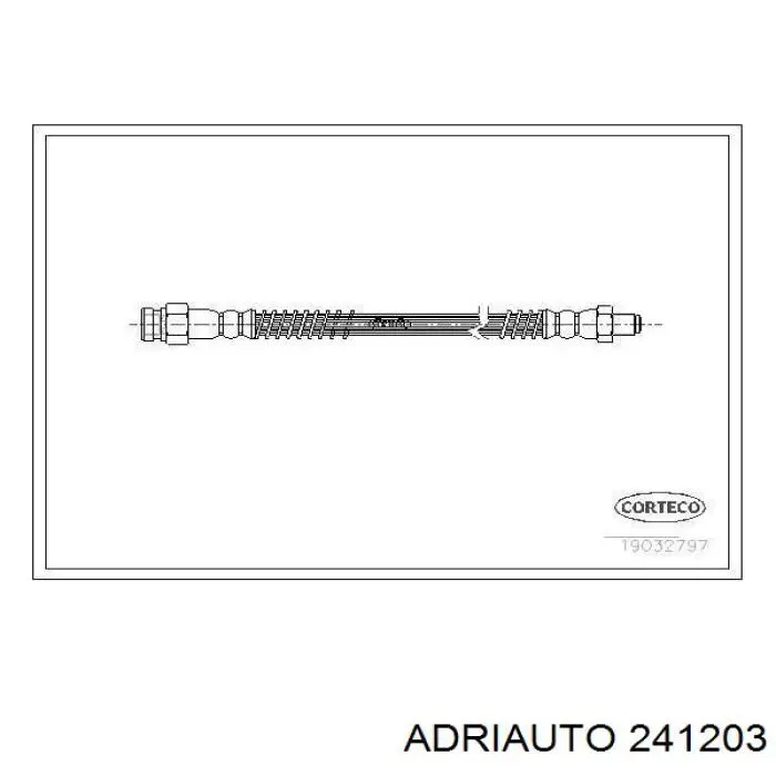 Шланг тормозной передний Adriauto 241203