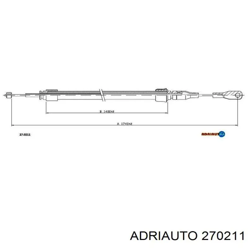 Трос ручника 270211 Adriauto