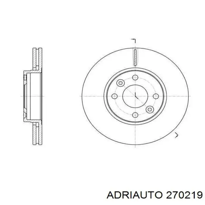 Трос ручного тормоза задний Adriauto 270219 цена, от 9.91 USD