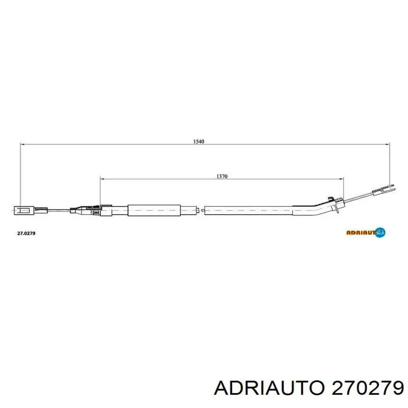 Задний трос ручника 270279 Adriauto