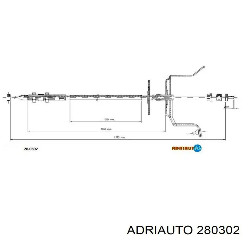 Трос газа 280302 Adriauto