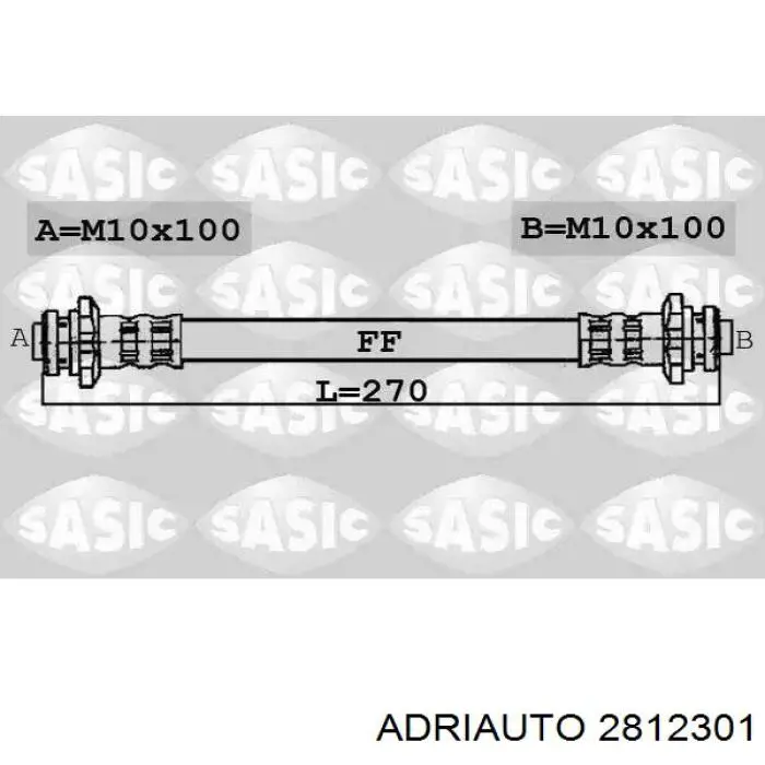 Купить 2812301 Adriauto Шланг тормозной передний левый