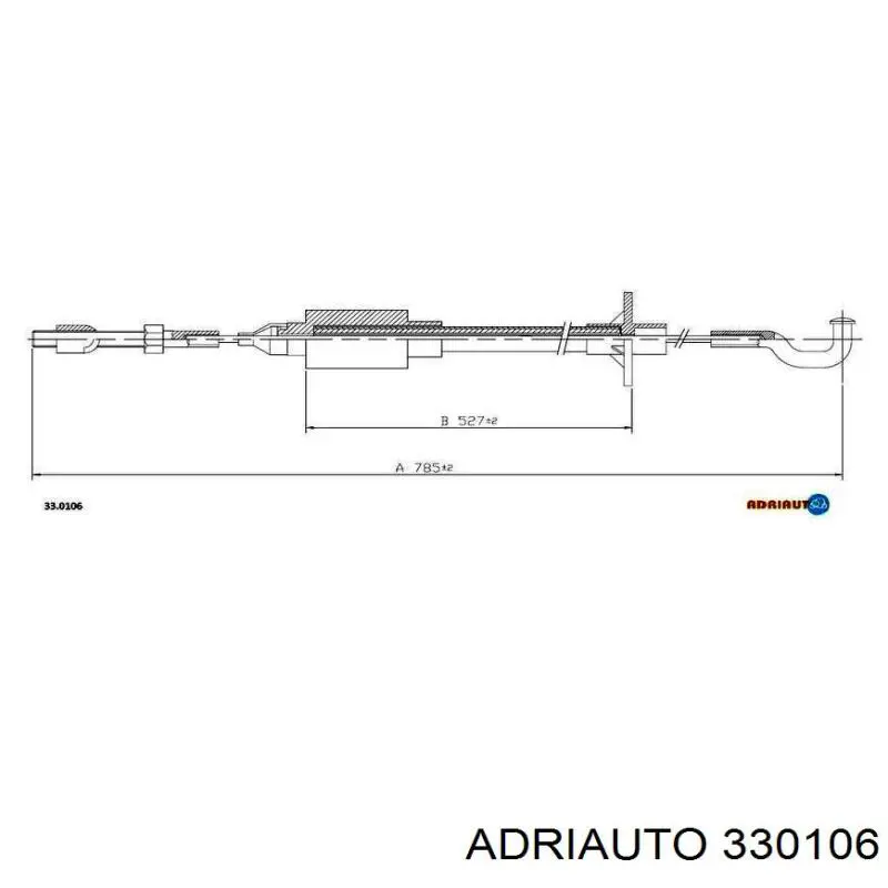 20721006S Formpart/Otoform cabo de embraiagem