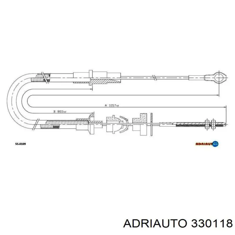 Купить 330118 Adriauto Трос сцепления